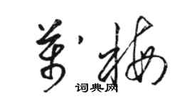 駱恆光萬梅草書個性簽名怎么寫