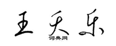 梁錦英王夭樂草書個性簽名怎么寫