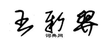 朱錫榮王新羿草書個性簽名怎么寫