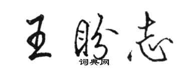 駱恆光王盼志行書個性簽名怎么寫