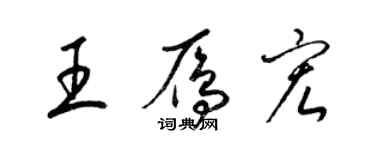 梁錦英王雁宏草書個性簽名怎么寫