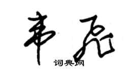 朱錫榮韋飛草書個性簽名怎么寫