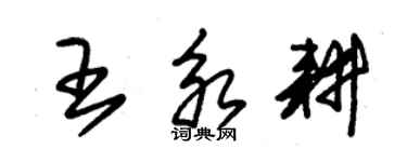 朱錫榮王永耕草書個性簽名怎么寫