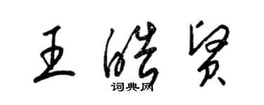 梁錦英王皓賢草書個性簽名怎么寫