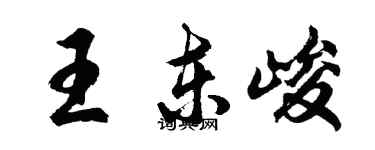 胡問遂王東峻行書個性簽名怎么寫