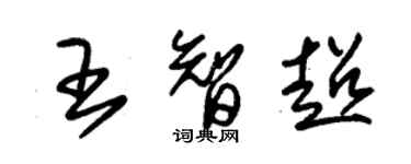 朱錫榮王智超草書個性簽名怎么寫