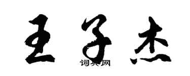 胡問遂王子傑行書個性簽名怎么寫
