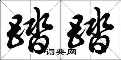 胡問遂踏踏行書怎么寫