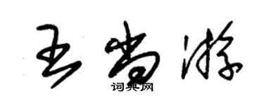 朱錫榮王尚游草書個性簽名怎么寫