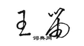 駱恆光王笛草書個性簽名怎么寫