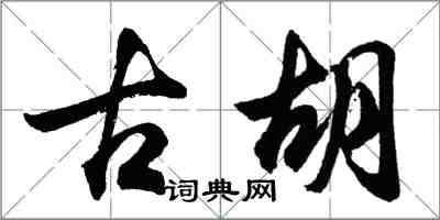 胡問遂古胡行書怎么寫