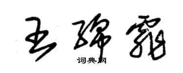 朱錫榮王綿霏草書個性簽名怎么寫