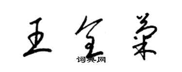 梁錦英王全菊草書個性簽名怎么寫
