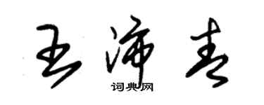 朱錫榮王沛青草書個性簽名怎么寫