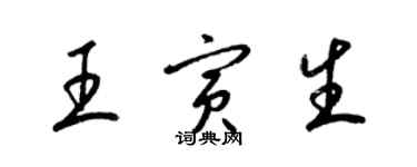 梁錦英王寅生草書個性簽名怎么寫