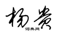 朱錫榮楊貴草書個性簽名怎么寫