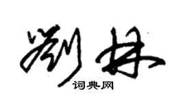 朱錫榮劉林草書個性簽名怎么寫