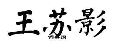 翁闓運王蘇影楷書個性簽名怎么寫