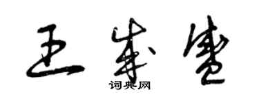 曾慶福王成盛草書個性簽名怎么寫