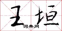 王垣怎么寫好看