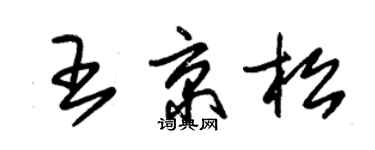 朱錫榮王京松草書個性簽名怎么寫