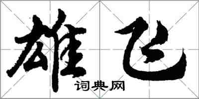 胡問遂雄飛行書怎么寫