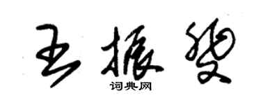 朱錫榮王振斐草書個性簽名怎么寫