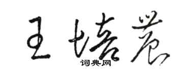 駱恆光王培農草書個性簽名怎么寫