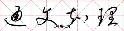 梁錦英通文知理草書怎么寫