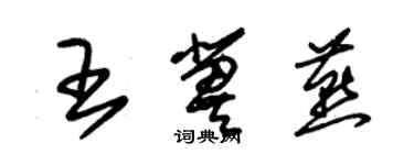 朱錫榮王冀燕草書個性簽名怎么寫