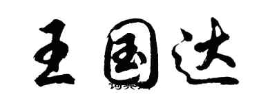 胡問遂王國達行書個性簽名怎么寫