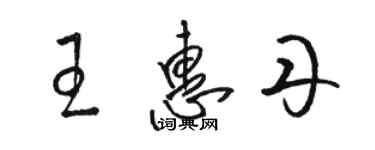 駱恆光王惠丹草書個性簽名怎么寫