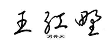 梁錦英王紅野草書個性簽名怎么寫