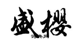 胡問遂盛櫻行書個性簽名怎么寫