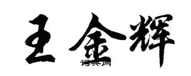 胡問遂王金輝行書個性簽名怎么寫
