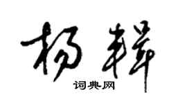 梁錦英楊輯草書個性簽名怎么寫