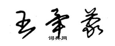 朱錫榮王畢蒙草書個性簽名怎么寫