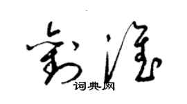 梁錦英劉淮草書個性簽名怎么寫