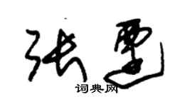 朱錫榮張遷草書個性簽名怎么寫