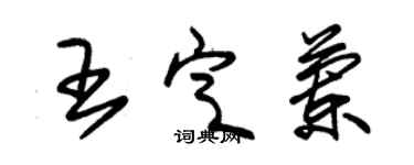 朱錫榮王定蘭草書個性簽名怎么寫