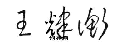 駱恆光王輝衡草書個性簽名怎么寫