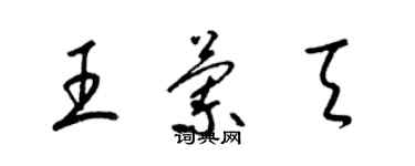 梁錦英王蘭天草書個性簽名怎么寫