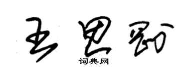 朱錫榮王思剛草書個性簽名怎么寫