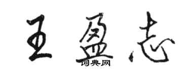 駱恆光王盈志行書個性簽名怎么寫