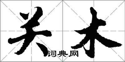 胡問遂關木行書怎么寫