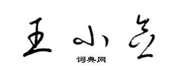 梁錦英王小念草書個性簽名怎么寫