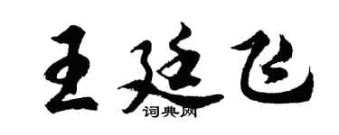 胡問遂王廷飛行書個性簽名怎么寫