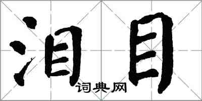 翁闓運淚目楷書怎么寫