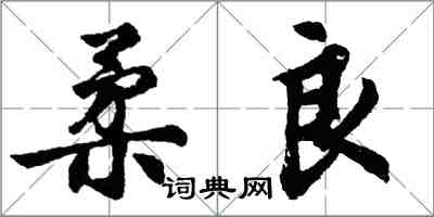 胡問遂柔良行書怎么寫