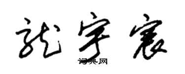 朱錫榮龍宇宸草書個性簽名怎么寫